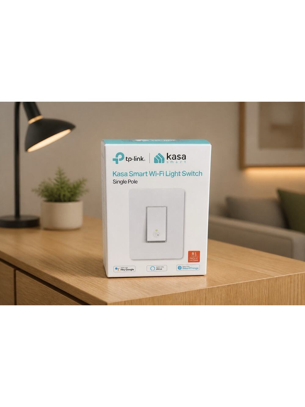 TP-Link Smart Wi-Fi Light Switch HS200 White Alexa & Google Home NEW SEALED